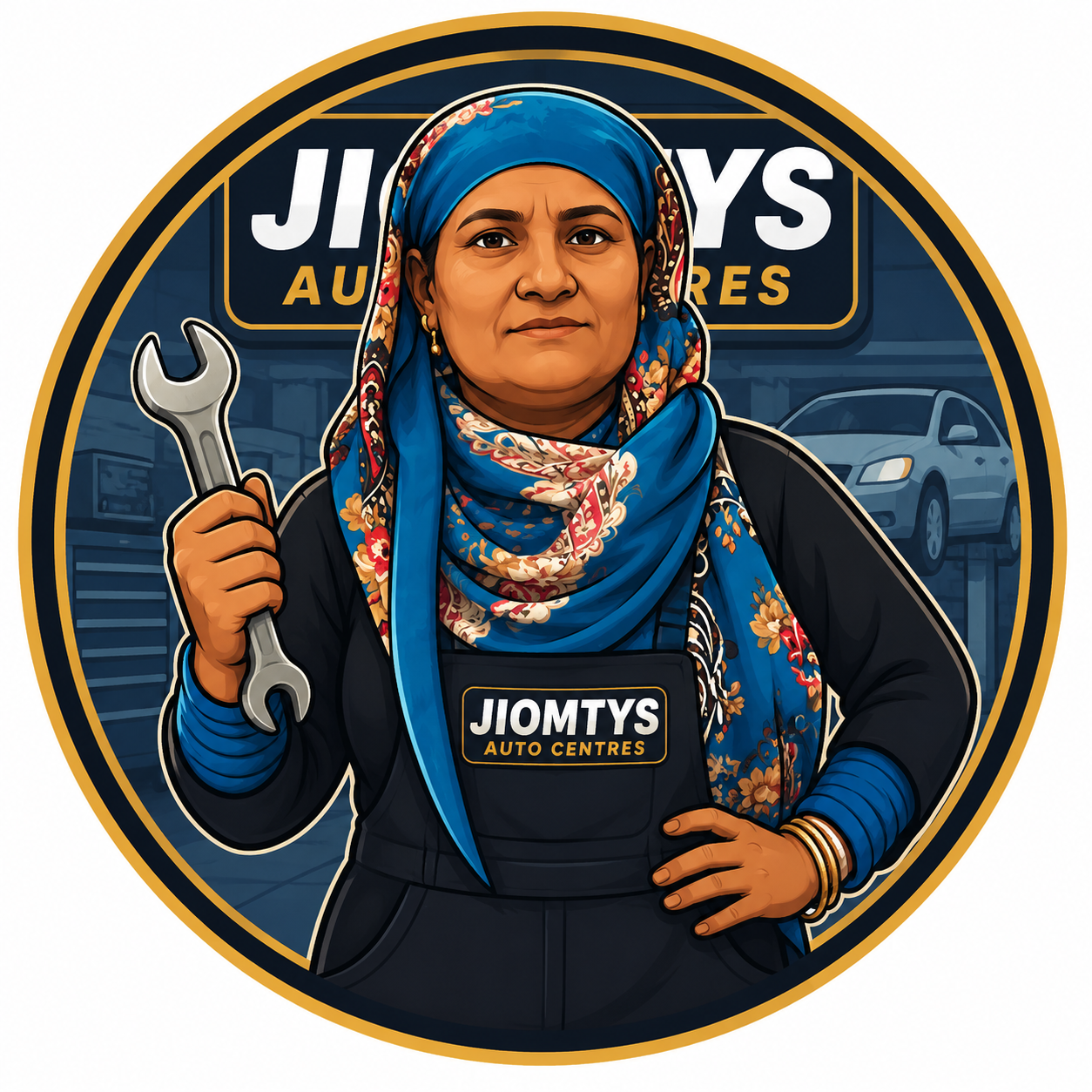 Jiomty's Auto Centres badge